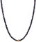 BERGERLIN Onyx Halskette schwarz - schwarze Kette - Gold - M-L