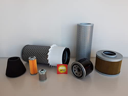 Set di filtri (grande) compatibile con Yanmar Vio 30 con motore 3TNE88L, filtro olio, filtro aria, filtro carburante, filtro idraulico
