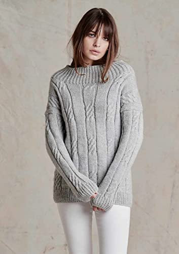 Wendy Aran Knitting Pattern for Ladies Cable Knit Sweater Jumper (6158)