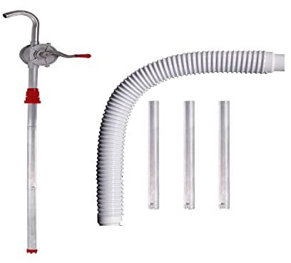 1 SET SHLPDFM Hand Operated 50 Rotary Barrel Pump Syphon Self Priming Pump Diesel Fuel Oil 70RPM 6 GPM / 27 LPM