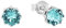 Amor Ohrstecker 925 Sterling Silber Damen Ohrschmuck, mit Preciosa, 0,5 cm, Silber, Kommt in Schmuck Geschenk Box, 9088621