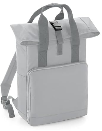 COOZO Twin Handle Roll-Top Backpack - Light Grey - One Size