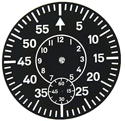 TECKEEN 38,9 mm schwarzes Zifferblatt, grünes, leuchtendes Uhrwerk, für Ersatz-Zifferblatt, 9 o'clock For ETA 6497