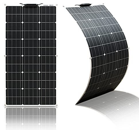 100W Flexible Solar Panel Monokristallines Solarmodul Solarpanels sind geeignet für utdoor Ladegerät,Wohnmobil Boot