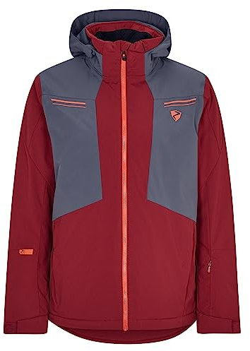 Ziener Herren TAFAR Ski-Jacke/Snowboard-Jacke | atmungsaktiv, wasserdicht, red cabin, 54