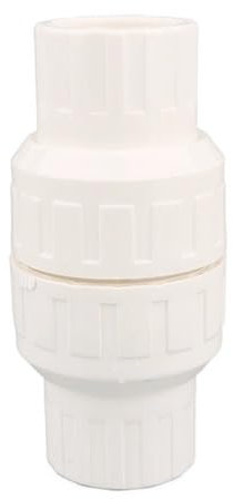 1pcs Clapet Anti-retour En PVC Tuyau D'eau Clapet Anti-retour À Sens Unique, For Aquarium Réservoir De Poissons Joints De Tuyaux D'irrigation De Jardin ( Color : White , Size : 32mm(With Spring) )