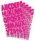 Yiootop 270 Stück 5,1 cm Buchstaben zum Aufbügeln, Wärmeübertragung, Alphabete für Sport, Trikots, T-Shirts, Teamnamen, Kleidung, Slogan-Druck, DIY, Basteln, Dekoration (5 Blatt, Magenta)