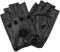 PITAS Lederhandschuhe Damen | Schwarze Handschuhe | Fingerlose Autohandschuhe | Fitness Handschuhe (Schwarze, M)