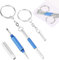 Lot de 2 mini tournevis pour lunettes 3 en 1 - Tournevis de précision 3 en 1 - Kit de réparation de lunettes - Tournevis en acier inoxydable - Petit tournevis