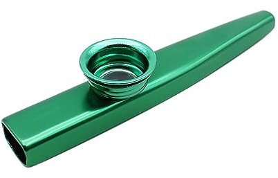 Toyvian Metal Kazoo Musikinstrumente Für Mädchen Grünes Spielzeug Für Musikliebhaber Tragbar Und Einfach Zu Für Altersgruppen Begleiter Zu Gitarre Ukulele Und Co