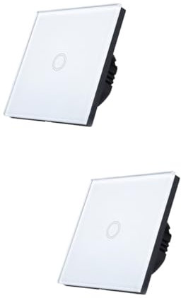 Angoily 2 1 Touch-Dimmer entfernte Wand beleuchtetes Licht Geräte Dimmeres Licht schalter berühren Fernbedienung Weiß
