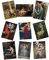 RIUFIN John William Waterhouse Wandkunst, Set mit 9 Künstlerdrucken, Wanddekoration, Vintage-Poster, ästhetisches dekoratives Gemälde für Wohnzimmer, Schlafzimmer, rustikale dekorative Malerei