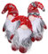 Cabilock 3st Gesichtslose Weihnachtspuppe Plüsch Weihnachtself Schwedischer Weihnachtsmann Gesichtslose Weihnachtsmannpuppe Krippendekor Weihnachten Künstlicher Sand Dekorative Gegenstände