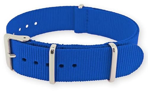Natos.com - Blaues NATO Uhrenarmband G10 Military Nylon Strap - 20 mm