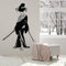 ZaiGuoBT Japanische Geisha für Schlafzimmer Wohnzimmer Küche Wanddeko Vinyl Wandaufkleber 61 x 42 cm