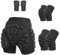 KDYVK Short de Protection Contre Les impacts for Les activités de Plein air(XX-Small)