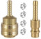 Druckluftkupplung Kupplungsdose Druckluft Kupplungsstecker mit Schlauchtülle Messing NW 7,2(für Schläuche mit 8mm) für Druckluft-Anschluss