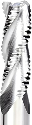 VHM Schruppfräser, Z=3 Fräser, CNC-Fräser für NE-Metalle wie Alu, Kupfer, Holz, MDF (12,0 x 36 x 75 - d2=12 mm)
