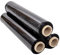 LOGIC PACK Stretchfolie Schwarz Folie Für Möbel langlebig und dehnbar Verpackungsfolie Wickelfolie Verpackungsmaterial - 3 Rollen 50 cm Breite 250m Länge 2,5 kg