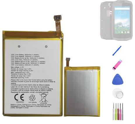 HIGHAKKU Batterie de rechange LPN38300E compatible avec smartphone Crosscall Trekker M1