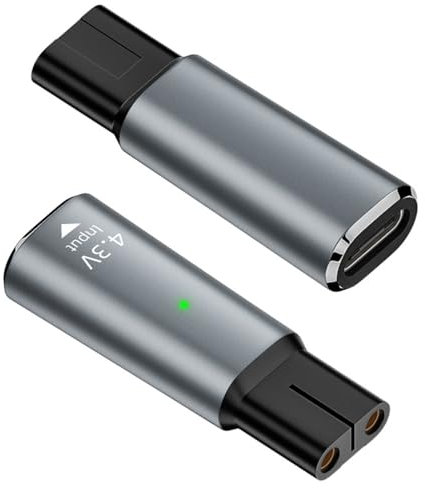 for Philips Shaver Charger Converter,A00390 Type-C 4.3V,for Philips One Blade QP2520/QP2620/MG3730/MG3720/MG5730/MG5720/BT3206,Beard Trimmer Power Replacement adapter