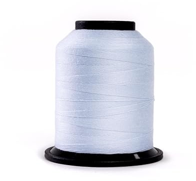 Finesse Thread Solid Colors | 100% Polyester, 3ply, 50wt | Thread Cones | 100% Polyester Thread for Quilting and Sewing (Fairy Wing, 1,100 Yards)