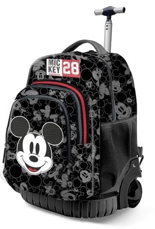 Disney Micky Maus Year-FAN GTS Trolley-Rucksack, Schwarz, 32 x 47 cm, Kapazität 30 L