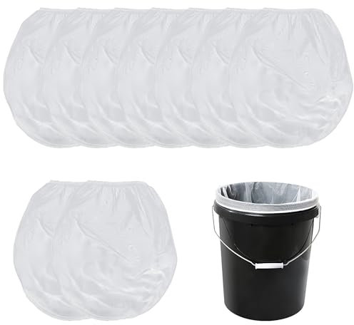 10 Pcs White Paint Strainers,1 Gallon Nylon Filter Bags,Paint Filters Strainers with Elastic Top Opening,Paint Strainer for Emulsion for Paint Gardening Hydroponics
