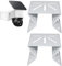 VVHOOY Exterior Wall Corner Bracket for PTZ Camera,Metal Holder Corner Wall Mount Compatible with eufy SoloCam S340/SoloCam E30/4G LTE Cam S330,CCTV Surveillance Camera Adapter(2Pack) ﻿