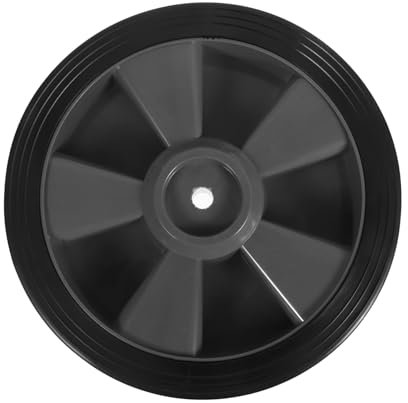 FONDOTIN Ruota Girevole in Gomma Per Carrello Barbecue, Kit Ruote Per Uso Gravoso, Adatta Per Picnic e Campeggio, Installazione Rapida e Movimento Senza Attrito