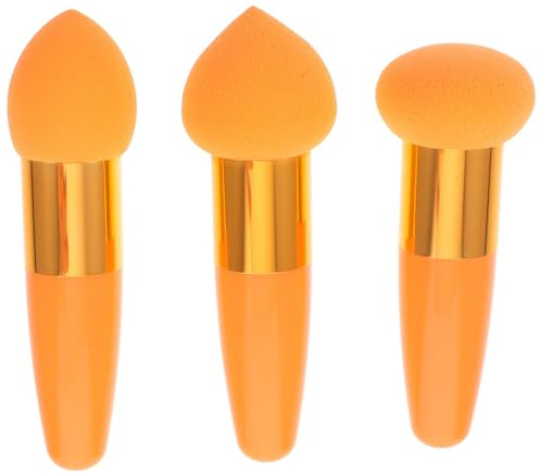 LOLIPPYY 3 Stück Make-up Schwamm Set Hautfreundliche Kosmetische Applikatoren Mit Hoher Dichte Für Gleichmäßiges Auftragen Von Foundation Puder Und Make-up Für Gesicht Zuhause Unterwegs