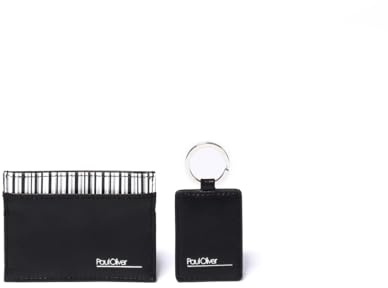 Paul Oliver Men's Card Holder and Key Ring Gift Set
