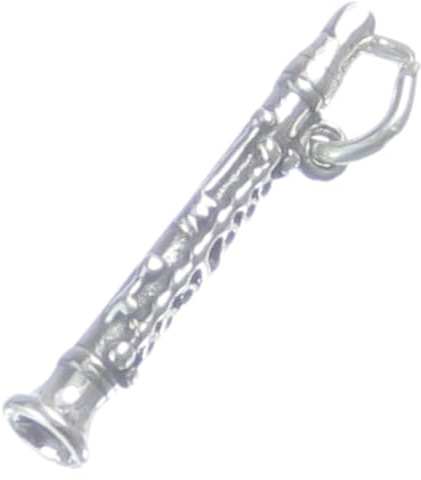 Klarinette Sterling Silber Charm .925 x 1 Klarinetten Musik Musiker Charms