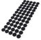 Adsamm / 60 x feltrini autoadesivi / neri / Ø 20 mm / tondi / piedini per mobili in feltro da 3.5 mm di spessore / pad protettivi per arredi