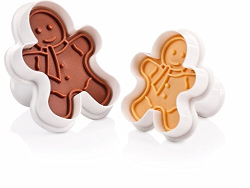 Tescoma Cortapastas con Sello Delicia, 2 PZS MUÑECO, Colores Variados, 23 x 14.5 x 5.9 cm