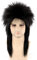 Topcosplay Herren Vokuhila Perücke, Schwarz 70er 80er Jahre Proll Perücke Party Halloween Costume Rockerperücke