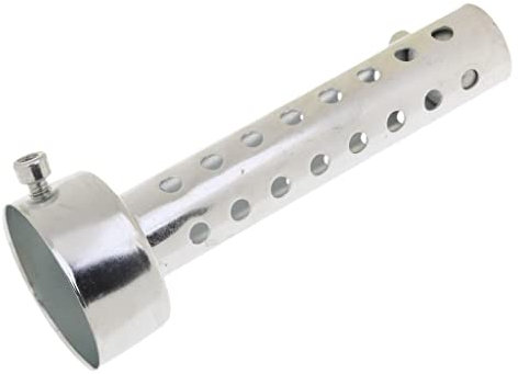 Sharplace Motorradauspuff-Schalldämpfer, Universal Motorrad-Auspuffrohr-Katalysator, Auspuff-Schalldämpfer-Katalysator, DB Killer Schalldämpfer Einsatz, Motorrad Nachrüstzubehör, Silber(48mm)