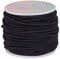 BENECREAT 3 mm 20m Cordón Elástico Hilo de Nylon de Rebordear Tela Hilo para Cuentas Pelo y Manualidad(3 mm, Negro)
