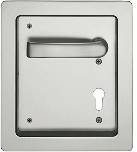 Turnhallenmuschel FSB 77 7952, 200 x 230 mm, links, PZ 72 mm, VK 9 mm,Edelstahl