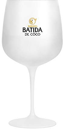 Batida de Coco Glas Mangaroca - weiß - Dekoglas - Weinglas - Satinglas - 1 Stück