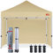 MASTERCANOPY Tenda a baldacchino con pareti laterali (10 x 10, beige)