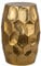 invicta INTERIOR Handgefertigter Beistelltisch Organic Orient 46cm Gold Hammerschlag Design