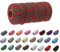 100 Yard/2 mm Baumwollseil, bunt, Handwerk, Kordel zum Stricken von Geschenken, Basteln (Rot, Grün)