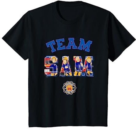 Enfant T-shirt Sam le Pompier Enfant, Officiel, Team Sam T-Shirt