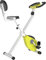HOMCOM Heimtrainer Fahrradtrainer mit 8 stufig einstellbarem Magnetwiderstand höhenverstellbar klappbar Heimtrainer Fahrrad Stahl Gelb+Weiß 43 x 97 x 109 cm