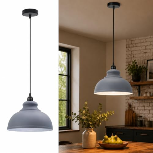 LEDSone Pendant Light Fitting Industrial 95cm Height Adjustable Metal E27 Holder