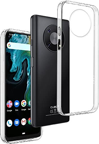 REY Transparent Silikonhülle TPU für CUBOT MAX 3, Handyhülle Premium Kratzfest TPU Durchsichtige Schutzhülle, Ultradünne 0,33 mm
