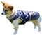 JoyDaog Wendbarer Hundemantel für große Hunde mit Fleece-Kragen, wasserdicht, warme Hundejacke für den kalten Winter, Blau, Größe XXL