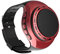 Aoyygg U6 Bluetooth Speaker, Wrist Watch BT Speakers with FM Radio,Colorful LED Long Standby Portable Speaker for Outdoor Sports Cycling Running (red)