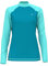 HDTIYUYP UV Shirt Damen Langarm - Wasser Schwimmen Tshirt Rashguard Frauen Badeshirt Surf Shirt Schnelltrocknende Strand Shirt Wet Top Türkis XXL